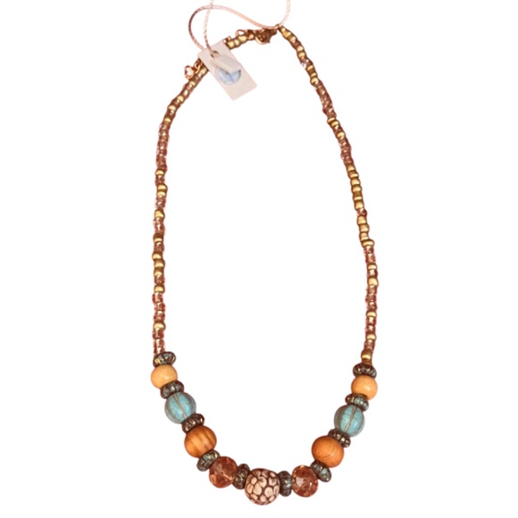 🏷️ Handcrafted Beaded Necklace - Multicolor - Picture 3 of 4